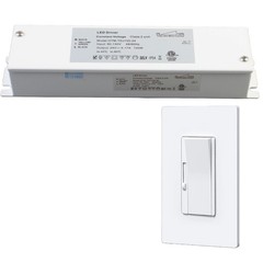 24v 96w dimmable LED driver ETL power supply+ Wall dimmer rocker switch