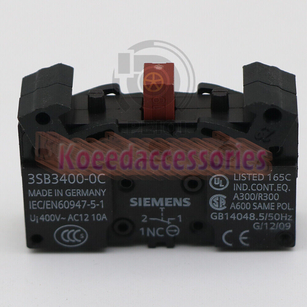 New Siemens 3SB3400-0C Contact Block contact element, 1 NC, screw terminal,1pcs