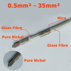 Heat Resistant High Temperature Glass Fibre Wire cable 800C