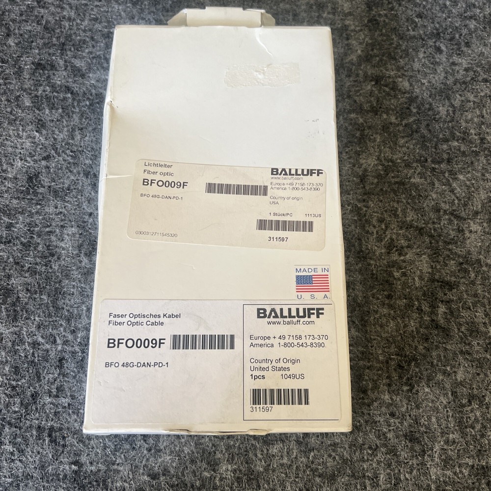 Balluff BFO009 BFO 48G-DAN-PD-1 Glass Fiber Optic Cables New