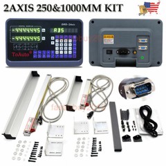 2 Axis 10″ 40″ TTL Linear Scale Digital Readout DRO Display Bridgeport Mill Kit