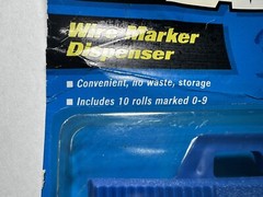 NEW IDEAL 0-9 WIRE MARKER DISPENSER #42-301 INCLUDES 10 ROLLS FREE SHIPPING