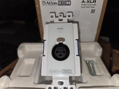 Atlas IED A-XLR Single XLR Audio Input Wall Plate