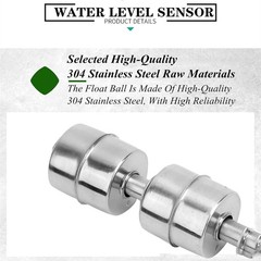 Stainless Steel Double Ball Float Switch Water Level Sensor Controller Water