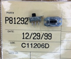 GF-161-0001 CW INDUSTRIES SWITCH SLIDE 3PDT 500MA 125V 10 PIECES