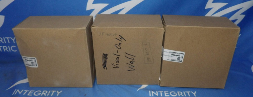 Lot of 3 NIB Simplex 4906-9101 Non-Addressable Red Wall Mount Strobe Fire Ala…