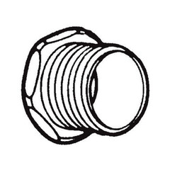 SEPCO 93Z, 1-1/4″, Die-Cast, Insulated, Male/Hex Head, Chase Nipple, 1 pc