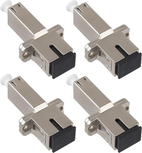 4Pcs LC SC Adapter Female to Female Fiber Optic Connector Single Mode UPC