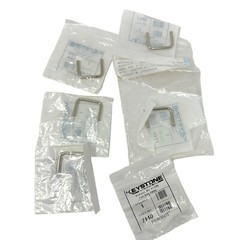 6 Pcs Keystone Electronics 7140 Handle, Instrumentation, Round, Brass/Nickel