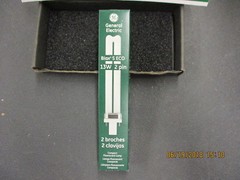 97569 GE Lighting 13 Watt – 2 Pin GX23 Base – 3500K – CFL BRAND NEW! LOT OF 10