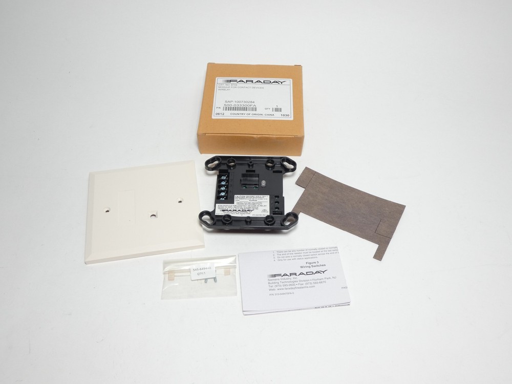 Faraday 8704 500-033300FA Fire Alarm Monitor Interface Module – NEW Surplus!