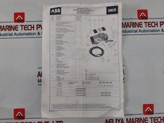 ABB Insulating Plate with Screws and Washers 100/130V DC-AC