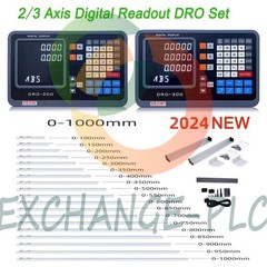 TTL DRO Display Kit CNC Milling Lathe 2/3 Axis Digital Readout 5um Linear Scale