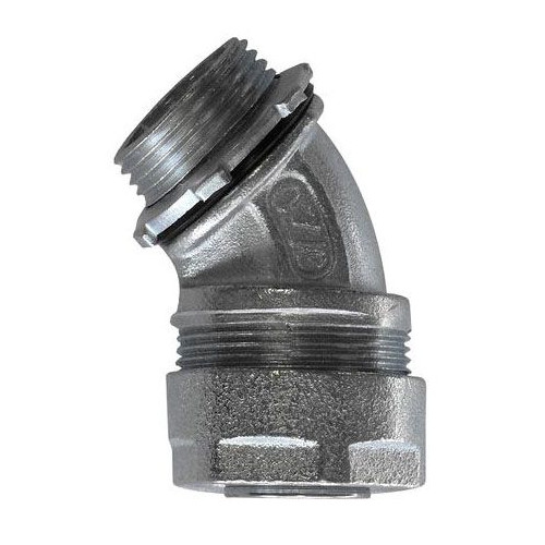 OZ-GEDNEY 4Q-4300L, Liquidtight Flexible Conduit Connector, 3″, 45D, 1pc