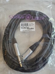 Microphone Cables STELLAR LABS model 24-16215 1/4 TRS male connector XLR Female
