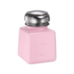 Solvent Alcohol Dispensers 100ml Push Down Liquid Dispenser Pump Pink