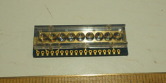 Rare 7 segment 6-Digit LED Bubble Display National Semiconductor NSA 1166 Gold