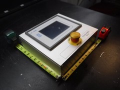 Exor TP-01 Touch Screen Panel Mounted In Custom Case With “Stop” Control/Button
