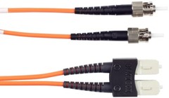 Black Box EFN110-003M-STSC, 3 M, PVC, Multi-Mode Fiber Optical Patch Cable, 1 pc