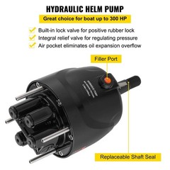 Durable Boat Steering Kit 300HP 18ft Corrosion Resistant