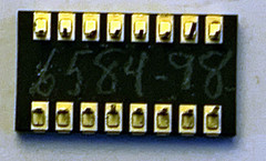 Vintage NOS Gold Ceramic DIP Micro Networks MN3007 10-bit ADC -10V to 10V 16-pin