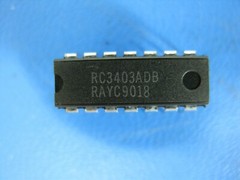(1) RC3403ADB RC3403A Raytheon Ground Sensing Total Quad Operational Amplifier