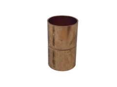 (7) NOS Unbranded 3/4” x 3/4” Copper Coupling w/ Rolled Tube Stop 7/8” OD