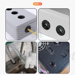 Nylon Wiring Grommets Cable Wire Hole Cover Tidy Protection Snap In 10mm – 100mm