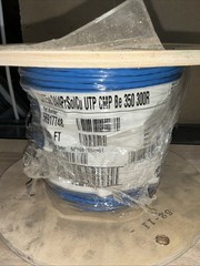 Southwire 300 ft. Blue 24/4 Solid CU CAT5e CMP (Plenum) Data Cable