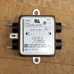 Corcom 1VK1 EMI Filter, 1A, 120/250V 50-60Hz – USED