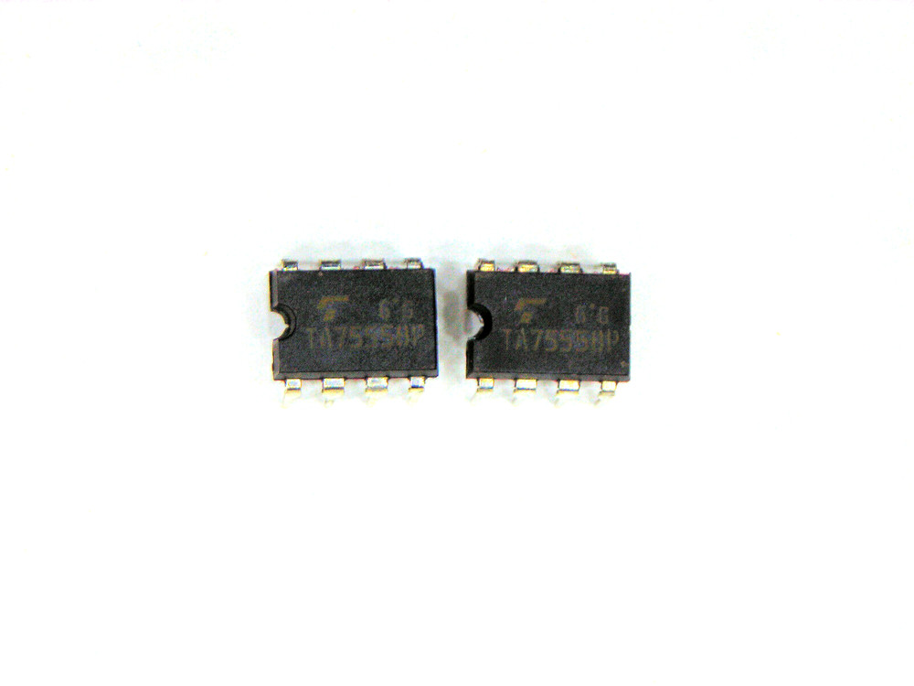 TA75558P “Original” Toshiba 8P DIP IC 2 pcs