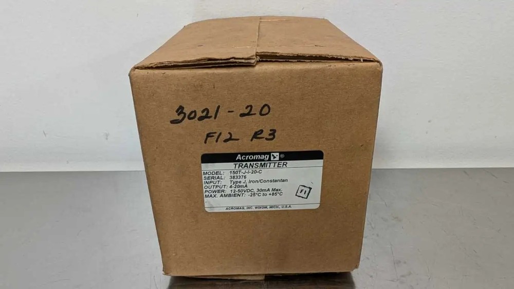 Acromag 150T-J-I-20-C Transmitter 12-50VDC 30mA 4-20mA Type J Iron/Constantan
