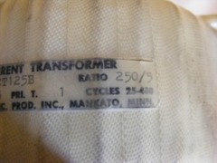 Midwest Elec. Prod. Inc Current Transformer MDL 9CT125B See Pictures New