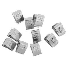 10 Pcs Negative Battery Contact Spring Metal Plate Aa Terminal Connector