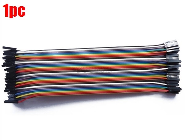 40Pcs Dupont Wire Color Jumper Cable 2.0MM 2P Female To Female Pin Head 20Cm oy