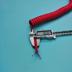 Spring spiral cable telescopic wire 2 cores 1.5 square Stretch 1 2 3-10M