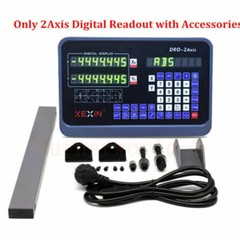2/3 Axis DRO Display Digital Readout 5µm Linear Glass Scale Kit for Mill Lathe
