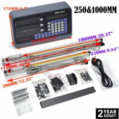 Bridgeport Mill 2Axis Digital Readout 5µm Linear Scale Glass Encoder 250&1000mm