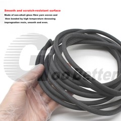 Black Heat Resistant Sleeving Cable Wire High Temperature Component Lead Heat