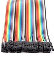 20Pcs 1P 2.54mm to 2P 2.0mm Female Jumper Cables Wire 20cm