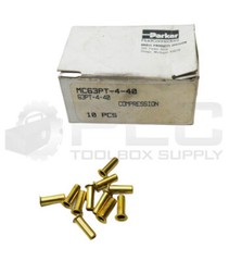 LOT OF 2 NEW BOX OF 10 PARKER 63PT-4-40 COMPRESSION FITTING MC63PT-4-40 *READ*