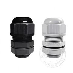IP68 Waterproof White / Black Cable Gland Compression Glands M8-M72 / PG7-PG63