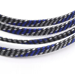 Blue/White/Gray PP Cotton&PET Expandable Braided Sleeve Sheath Cable DIY Modding