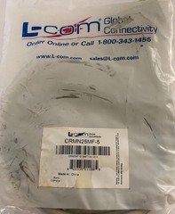 L-Com Reversible D-Sub Cable Mixed Lot CRMN15MF-15, CRMN15MM-10, CRMN25MF-5 NEW
