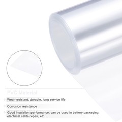 Battery Wrap Heat Shrink Tubing 35mm Dia 55mm Flat 8 Feet Clear