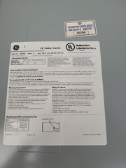 TG4323 GE Fusible Switch 100 Amp 240 Volt – Next Day Option – New