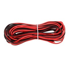 Red Black Wire 2pin Extension Cable Cord 20 AWG Parallel Wire 6M Length