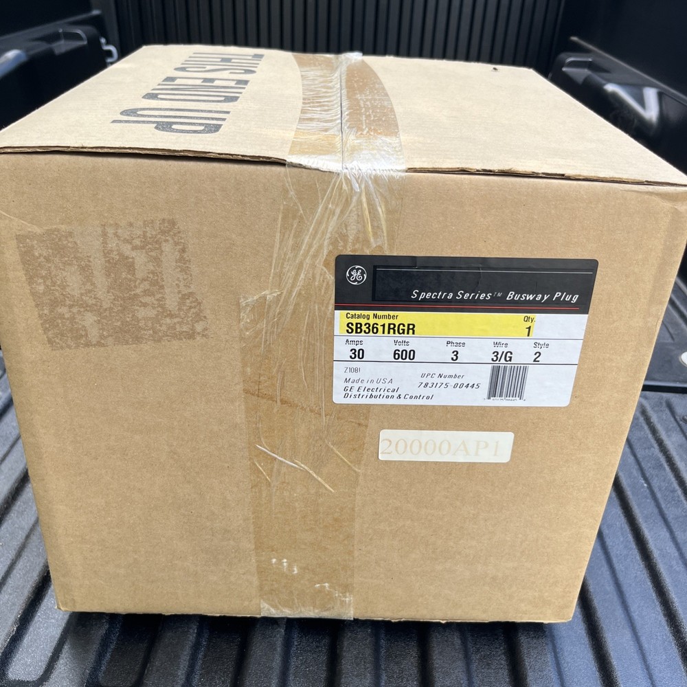 *New Unopened* GE SPECTRA SB361RGR 30A 600V 3PH 3/G FUSIBLE BUS PLUG