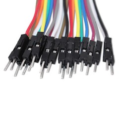 Dupont Male to Male Jumper Wire Line Arduino Breadboard PIC AVR 20cm 20pcs USA!