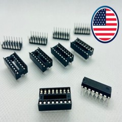 5-10 Set CD4017 CD4017BE DIP-16 Decade Counter Divider IC with Socket Choose Qty